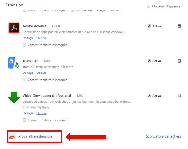 Secondo passaggio da eseguire per aggiungere un'estensione al bowser Chrome Tutorial sul secondo passaggio da eseguire per aggiungere un'estensione al bowser Chrome