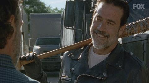 Jeffrey Dean Morgan in The Walking Dead Primo piano di Jeffrey Dean Morgan in The Walking Dead