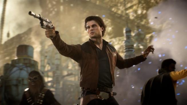 Svelati i nuovi contenuti del DLC di Han Solo per Star Wars Battlefront 2 Han Solo in una sequenza di Star Wars Battlefront 2