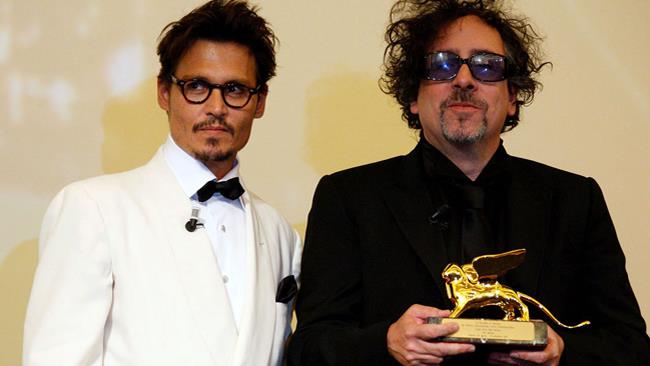 Tim Burton e Johnny Depp Tim Burton e Johnny Depp al Festival di Venezia