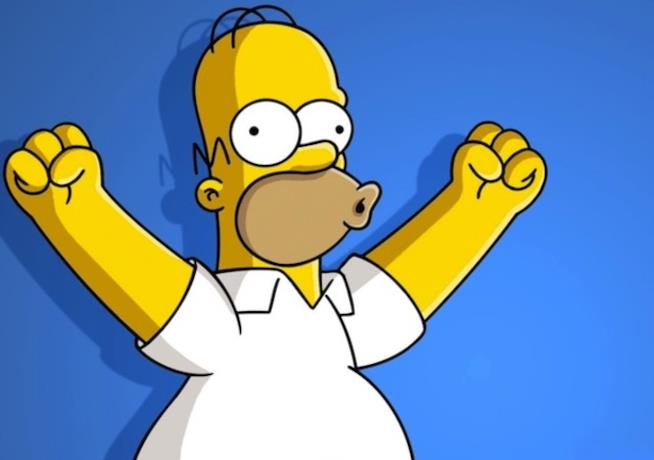 Un episodio dei Simpson ha salvato la vita a un bambino Homer Simpson esulta