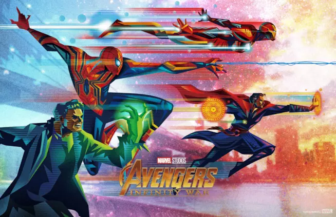 Avengers: Infinity War è il cinecomic più atteso di sempre: Gli Avengers in un poster esclusivo di Fandango