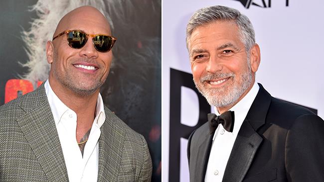 George Clooney e The Rock sono gli attori più pagati al mondo per Forbes The Rock e George Clooney