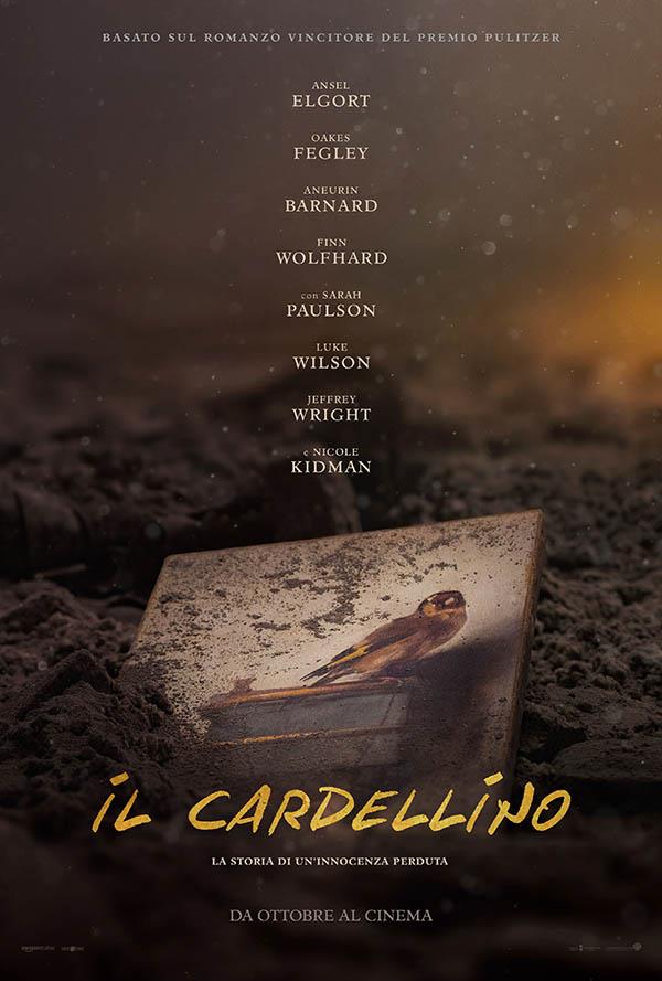 La locandina ufficiale dl film Il Cardellino Il poster de Il Cardellino, film tratto dall'omonimo romanzo di Donna Tartt