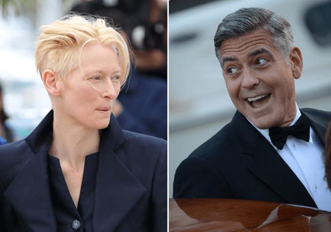La vendetta di Tilda Swinton contro George Clooney Tilda Swinton vs George Clooney