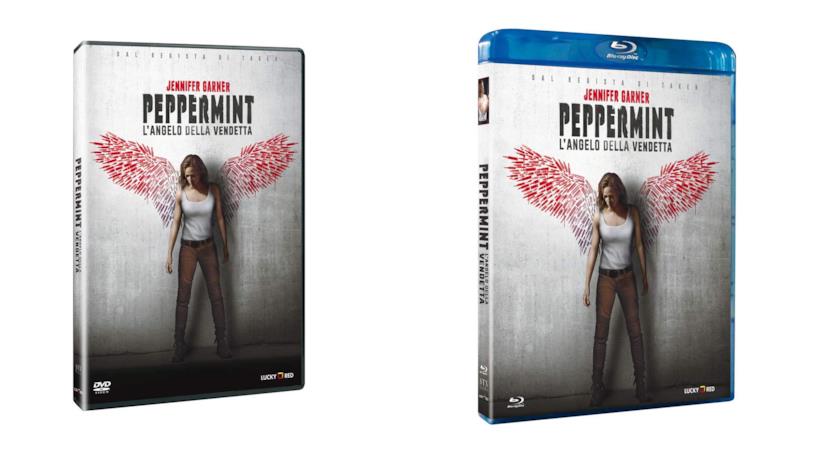 Le cover delle versioni DVD e blu-ray di Peppermint - L'angelo della Vendetta Le versionie DVD e blu-ray di Peppermint - L'angelo della Vendetta