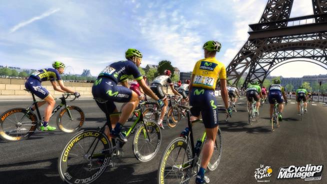 Annunciato il videogioco ufficiale del Tour de France 2017 Ciclisti in corsa in uno scatto in-game di Tour de France 2017
