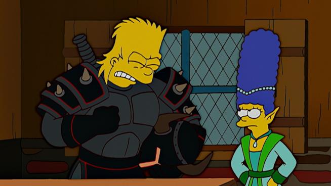 I Simpson ci avevano beccato giusto anche su GOT I Simpson: Bart nelle vesti de Il Cavaliere Ombra