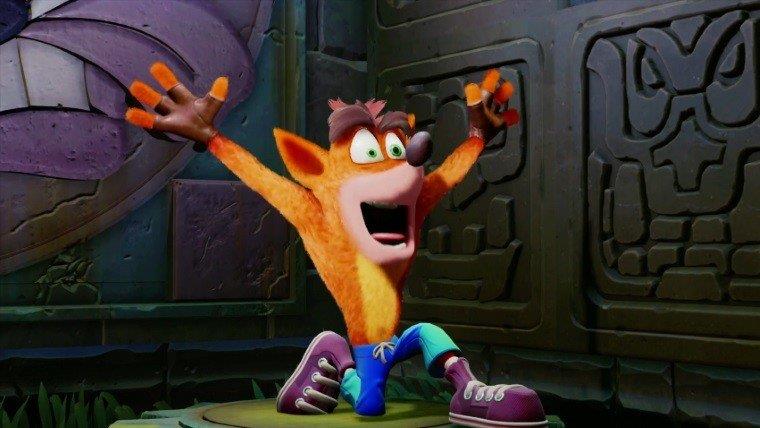 Crash Bandicoot Crash in una scena del gioco