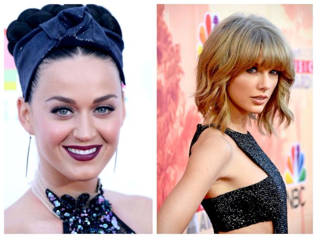 Taylor Swift e Katy Perry festeggiano il compleanno di Drake Primo piano di Katy Perry e Taylor Swift