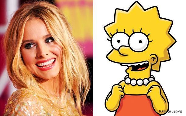 Lisa Simpson & Kristen Bell: new BFF