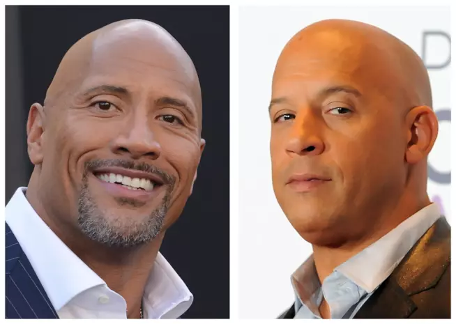 Vin Diesel e The Rock avrebbero litigato Primo piano di The Rock e Vin Diesel