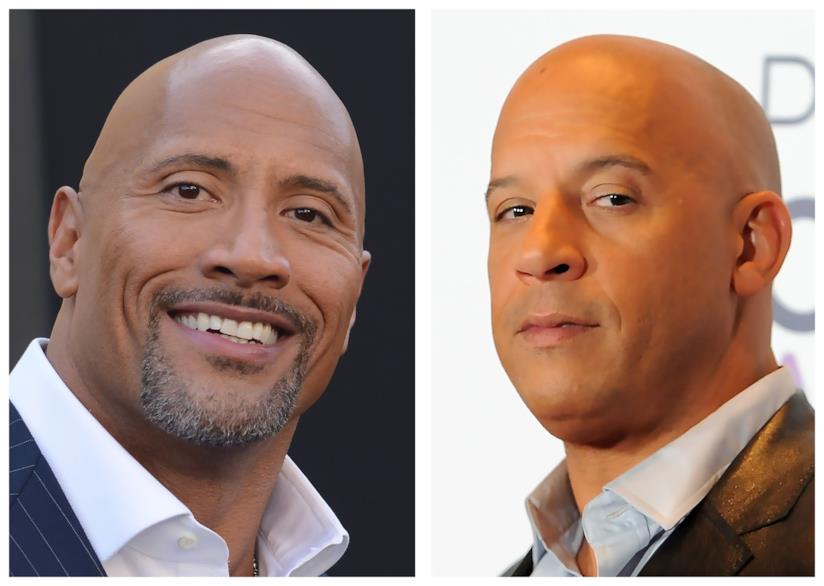 Vin Diesel e The Rock avrebbero litigato Primo piano di The Rock e Vin Diesel