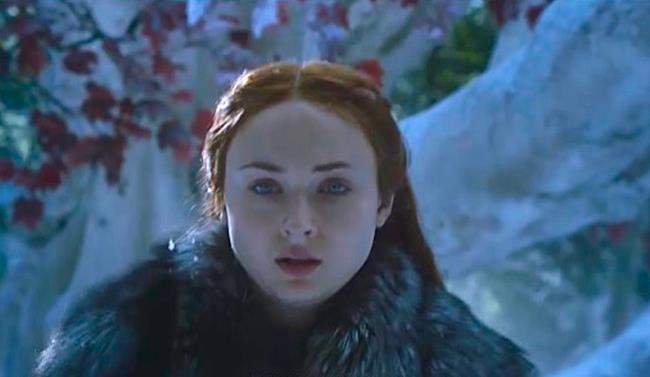 Game of Thrones 7, un primo sguardo Sansa in Game of Thrones 7