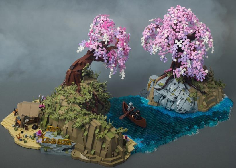 God of War, un fan ricrea il Regno di Alfheim con i LEGO Alfheim in versione LEGO da God of War