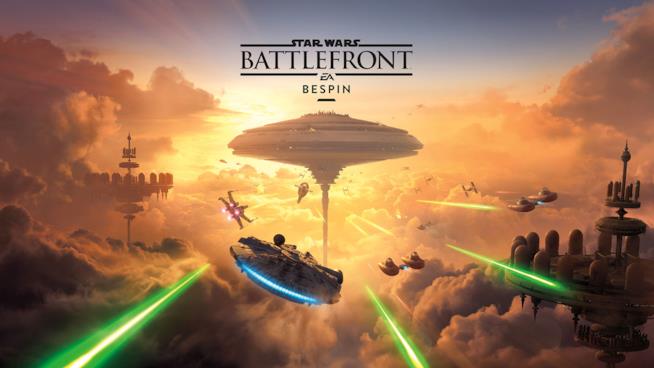 Star Wars Battlefront, l'espansione Bespin in uscita il 21 giugno L'illustrazione principale di Star Wars Battlefront: Bespin