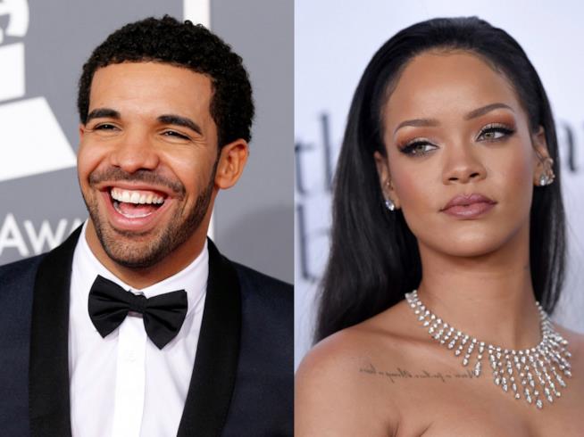 Rihanna è innamorata del collega Drake Primo piano di Rihanna e Drake