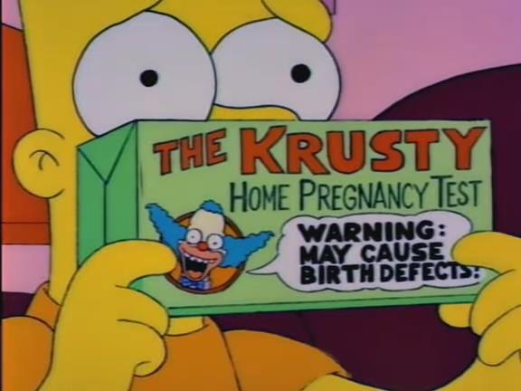 Il test di gravidanza di Krusty Il test di gravidanza di Krusty in una puntata di I Simpson