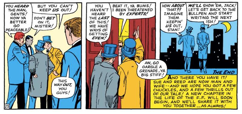 15 curiosità su Stan Lee, il padre di Spider-Man e Fantastici Quattro Stan Lee e Jack Kirby vengono rifiutati al matrimonio di Sue Storm e Reed Richards