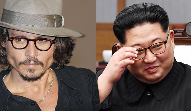 Kim Jong-un e la voce sexy alla Johnny Depp Collage di Kim Jong-un e Johnny Depp
