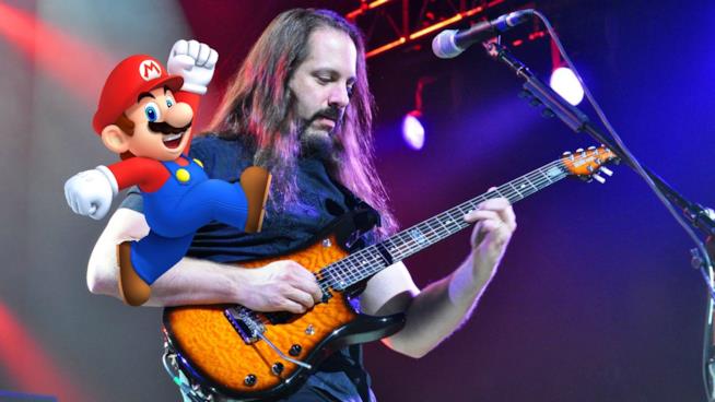 John Petrucci dei Dream Theater suona il tema di Super Mario Bros. John Petrucci suona con Super Mario