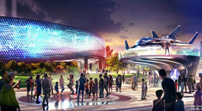 Disney: lanciate nuove concept art dell'Avengers Campus e del Marvel Hotel di Disneyland Paris Concept Art dell'Avenger Campus