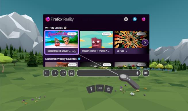 Firefox Reality Firefox Reality browser VR