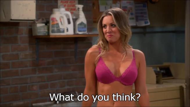Il personaggio di Penny Kaley Cuoco è Penny