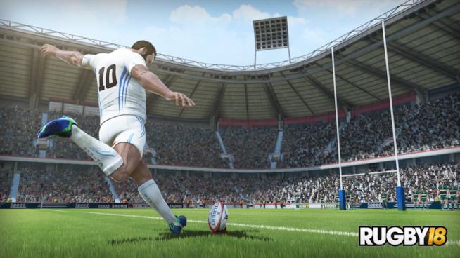 Rugby 18 uscirà ad ottobre su PS4, Xbox One e PC Un giocatore di Rugby 18 scende in campo in uno screenshot ufficiale del gioco