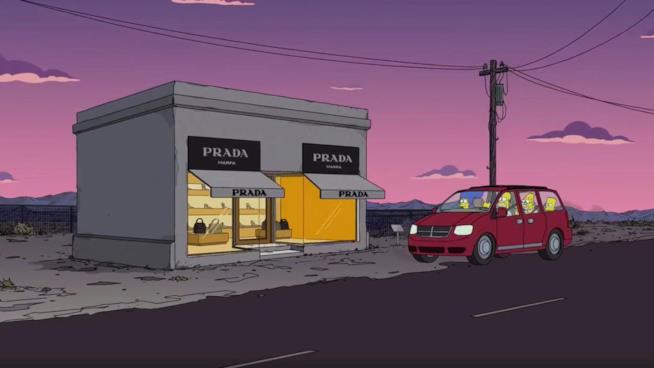Cameo di Prada ne I Simpson: c'è la visita allo store di Marfa Prada Marfa appare nella 30esima stagione de I Simpson