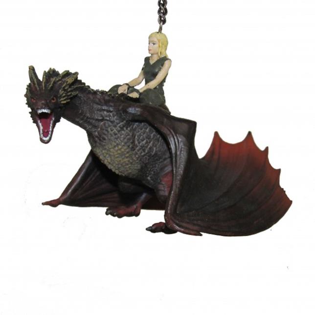 Ciondolo Natale Game of Thrones Immagine del ciondolo con Daenerys e Drogon