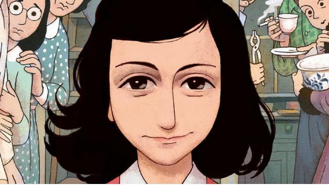 La copertina del graphic novel Anne Frank - Diario La cover del fumetto su Anne Frank