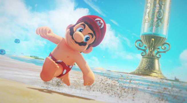 Mario, l'icona Nintendo senza maglietta fa scatenare l'ironia della rete Mario corre senza maglietta in Super Mario Odyssey