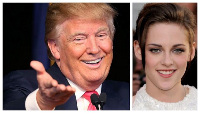 Kristen Stewart sostiene che Donald Trump fosse ossessionato da lei Primo piano di Kristen Stewart e Donald Trump