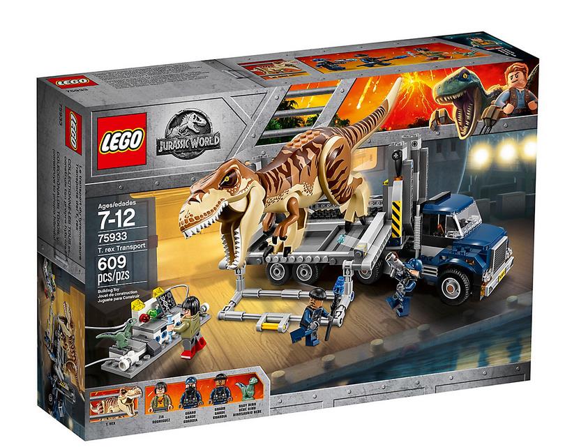 Box del set Trasporto del T. rex di LEGO Dettagli del box del set LEGO Trasporto del T. rex