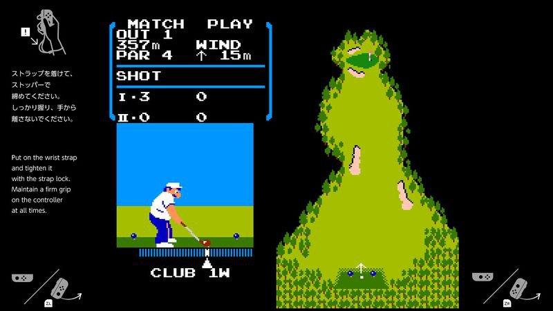 Un emulatore NES è presente in Nintendo Switch Golf ad 8-bit rivive su Switch