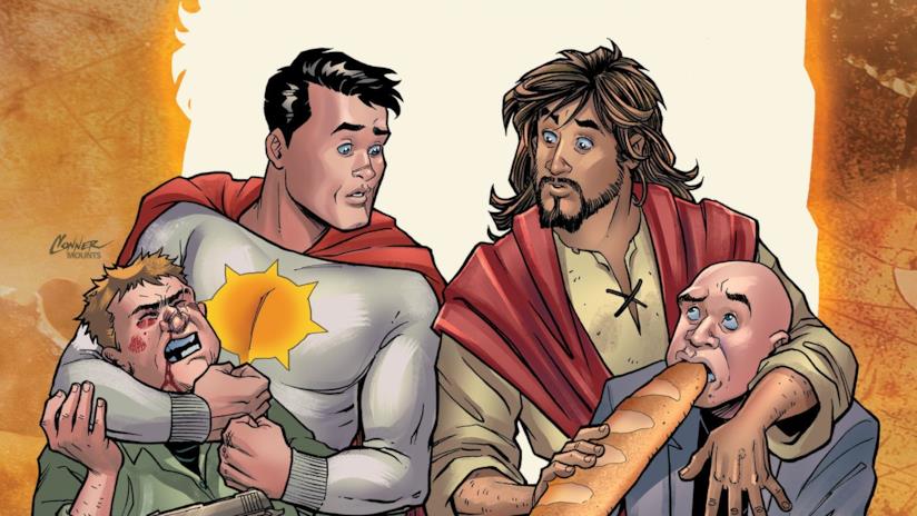 Il dissacrante fumetto che mostra Gesù in versione supereroe ha finalmente trovato una casa dopo il ritiro da parte di DC Comics La copertina, disegnata da Amanda Conner, del primo numero di Second Coming