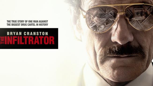 Bryan Craston interpreta Robert Mazur nel film: The Infiltrator Primo piano dell'attore Bryan Cranston nei panni di Robert Mazur.