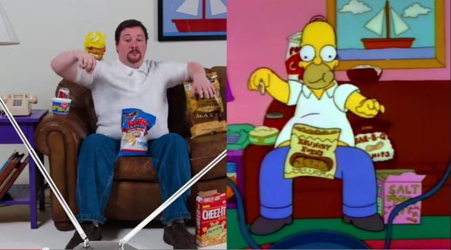 Merendando con Homer!