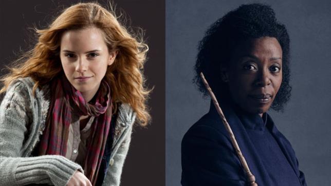 Emma Watson e Noma Dumezweni Le attrici Emma Watson e Noma Dumezweni, interpreti di Hermione Granger
