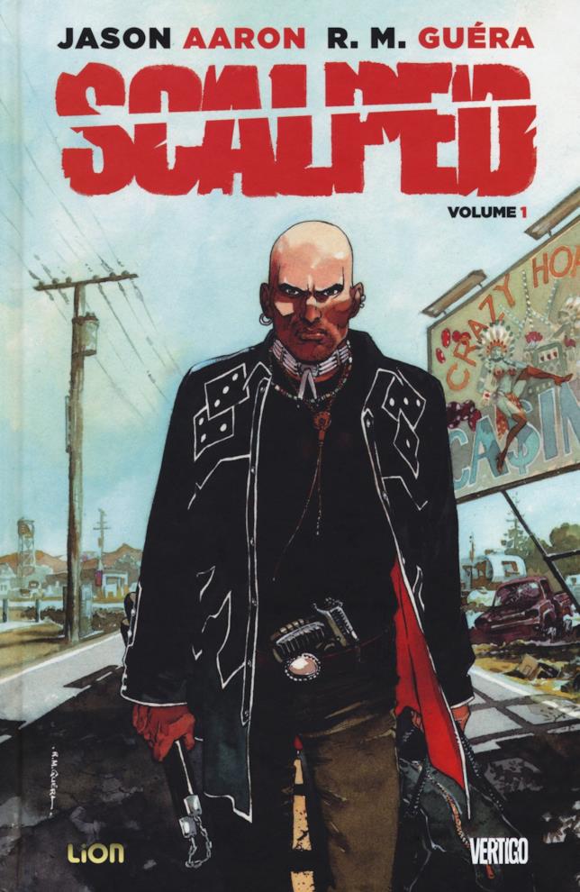 La copertina del primo volume in edizione deluxe di Scalped Scalped, la copertina del primo volume dell'edizione deluxe