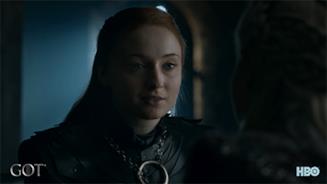Sansa e Daenerys, una storia difficile Sansa parla con Daenerys in una gif
