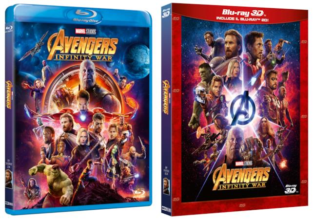 Avengers: Infinity War, l'edizione Blu-ray del film Il Blu-ray e il Blu-ray 3D di Avengers: Infinity War
