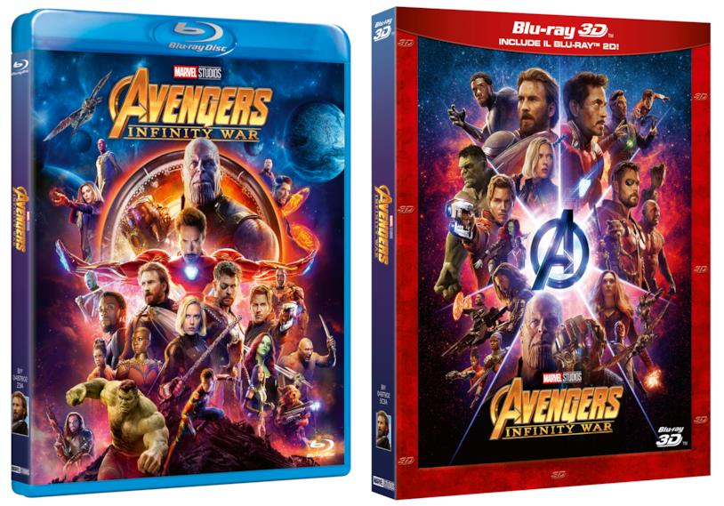 Avengers: Infinity War, l'edizione Blu-ray del film Il Blu-ray e il Blu-ray 3D di Avengers: Infinity War