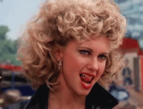 Grease - Sandy Sandy Olsson nella scena finale di Grease