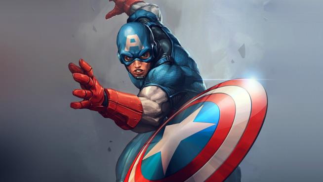 Marvel Heroes Omega ha una data di uscita su PS4 e Xbox One Captain America lancia il suo scudo in una vignetta Marvel