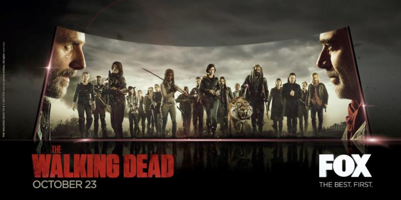 Il poster ufficiale di The Walking Dead 8 The Walking Dead 8: il poster ufficiale presentato al Comic-Con