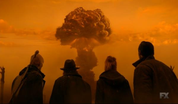 L'esplosione nucleare che pone fine alle speranze della razza umana Setrakian e i suoi compagni assistono all'esplosione nucleare