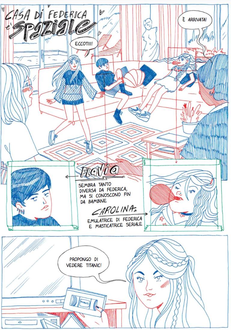 Giulia accetta un invito a casa di Federica Giulia a casa di Federica a vedere Titanic
