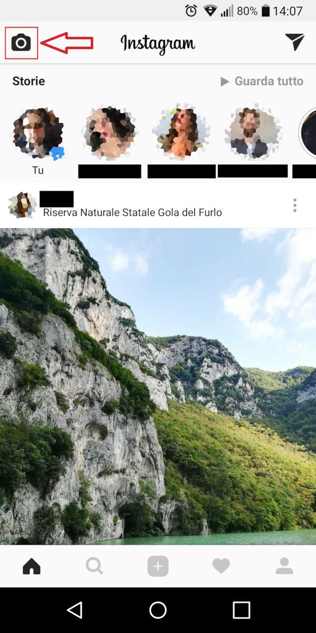 Come pubblicare Storie su Instagram Home di Instagram